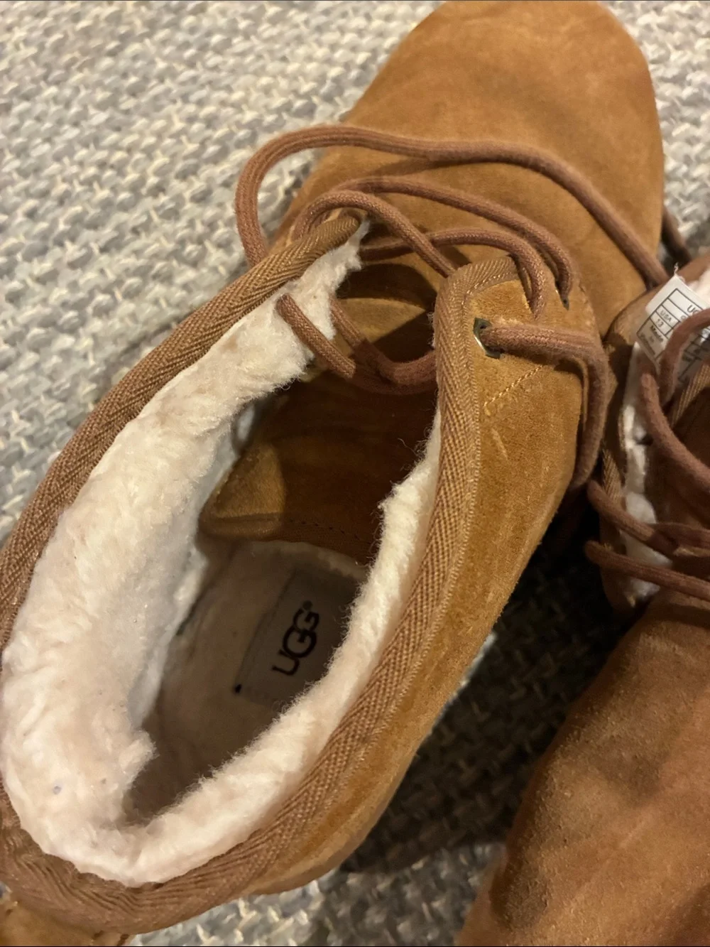 UGG Men's Chestnut Suede Chukka Boots with Shearling Lining